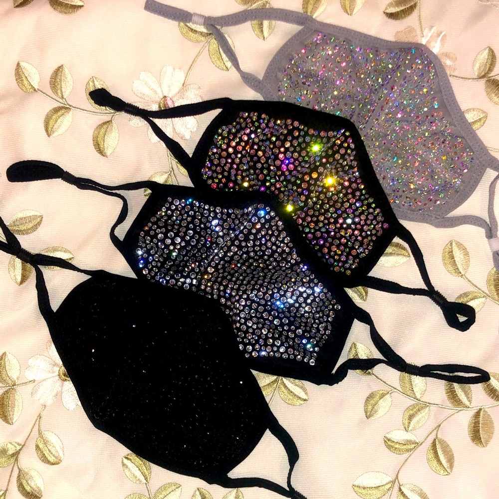 Rhinestone Face Masks